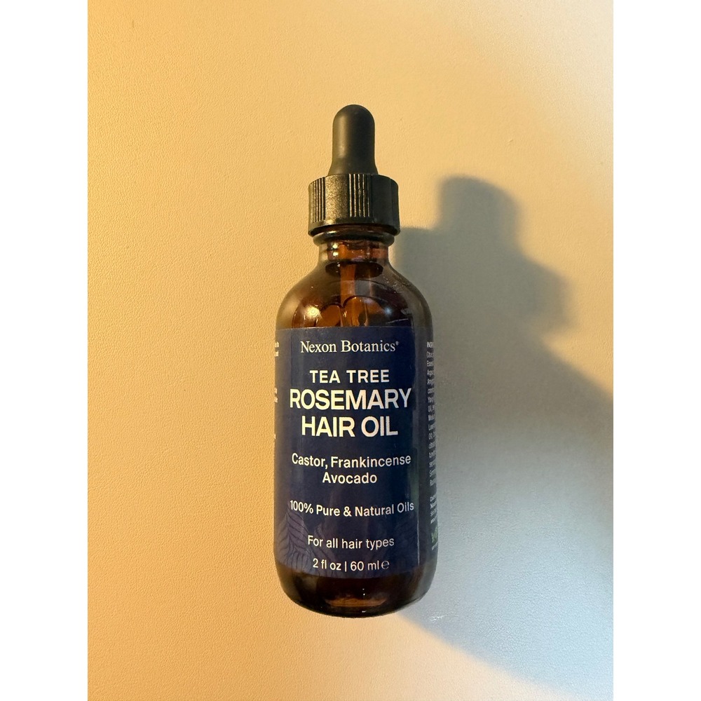 Nexon Botanics Tea Tree Rosemary Hair Oil 2oz Castor Frankincense Avocado